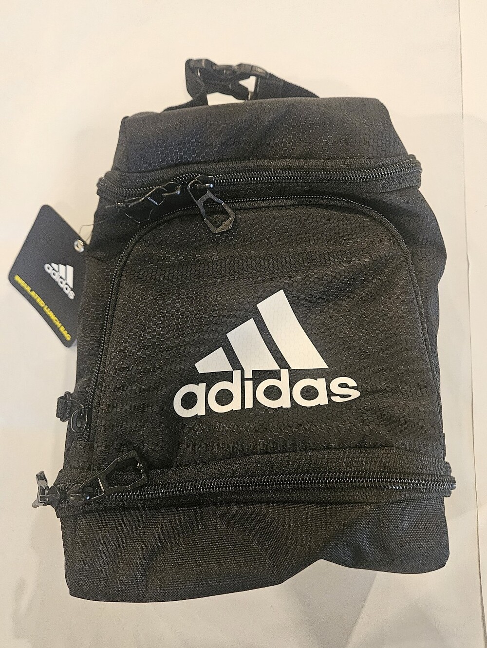 Adidas Black Lunch Bag with White Logo